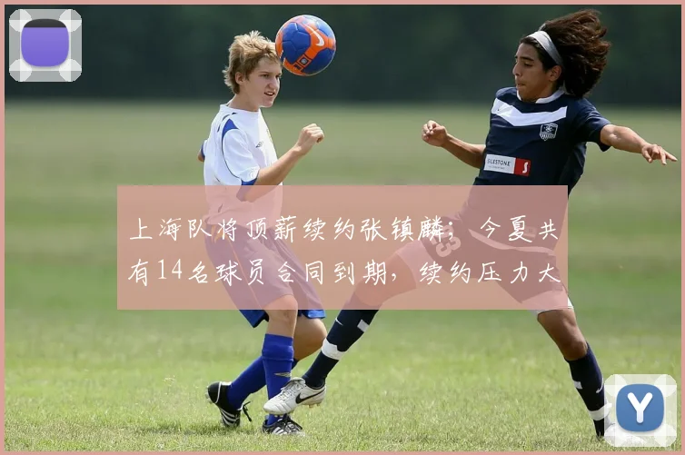上海队将顶薪续约张镇麟；今夏共有14名球员合同到期，续约压力大